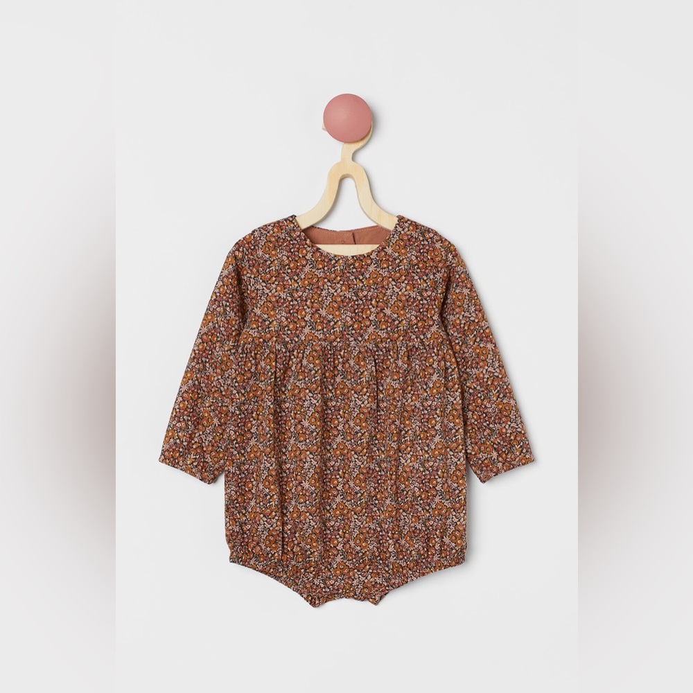 H&M Floral Organic Cotton Romper